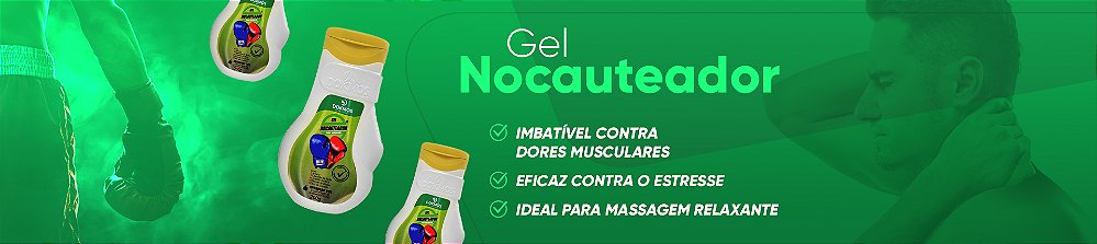 Gel Nocauteador Dokmos 200g embalagem original com fórmula natural